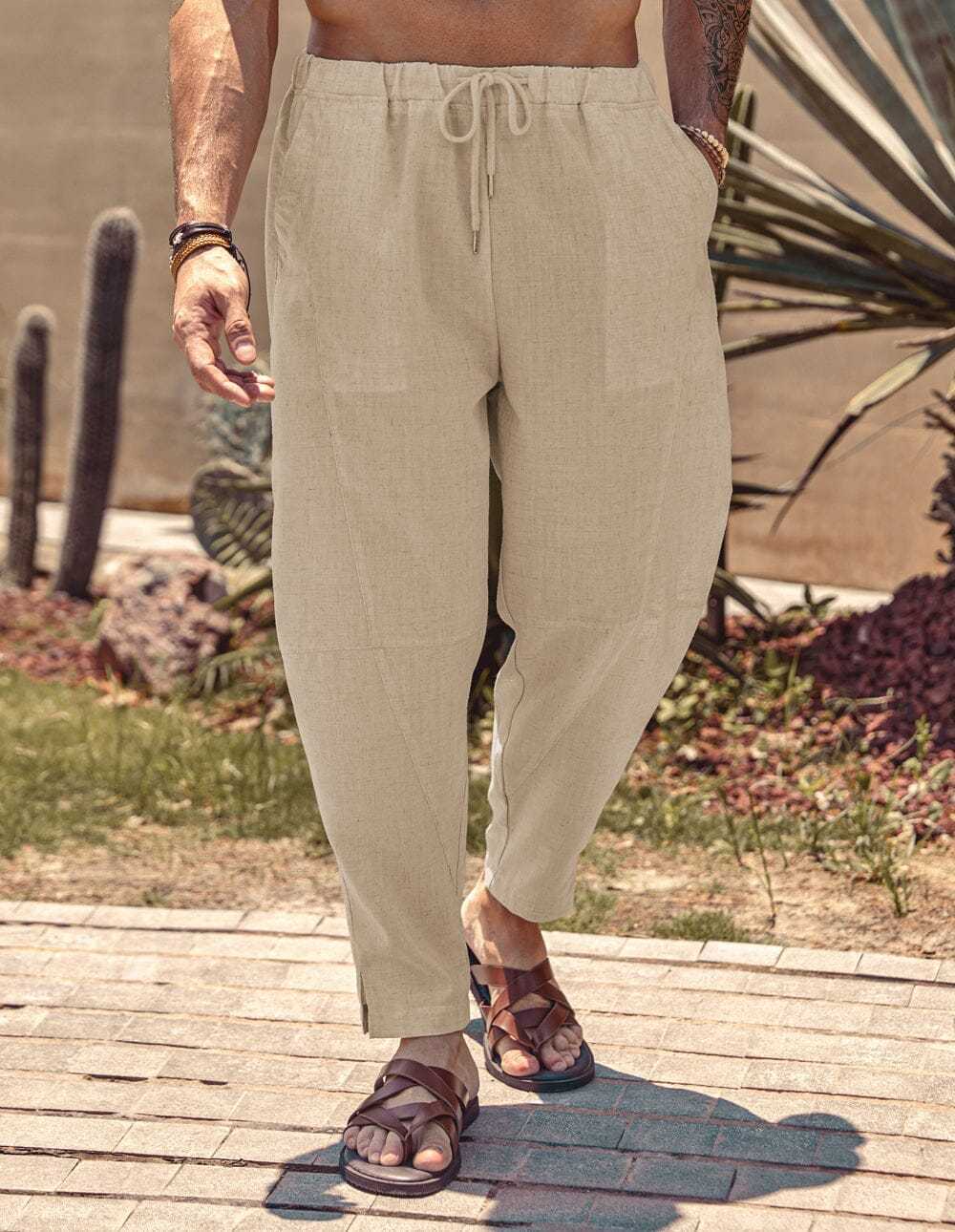 Linen Style Beach Pants