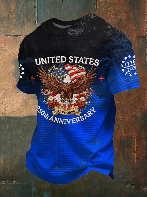 Men's American 250th Anniversary Print Casual Top