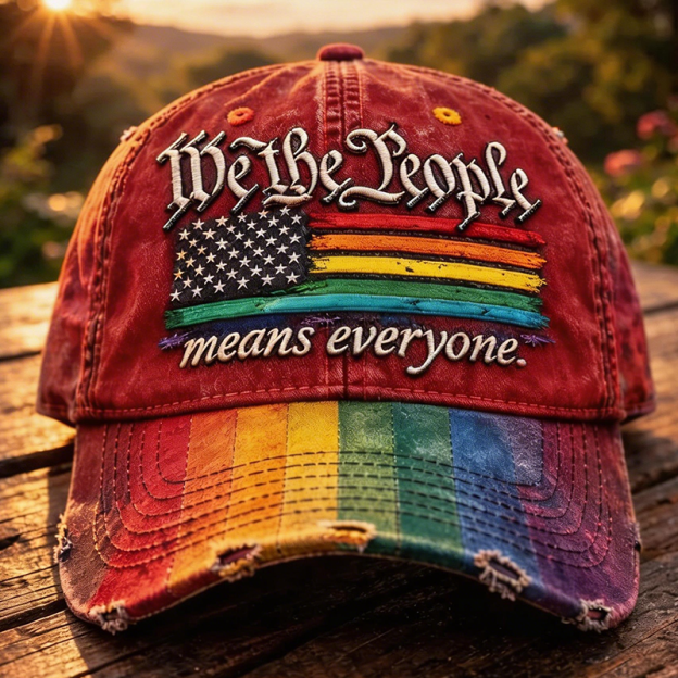 🔥Last Day 49% OFF -Rainbow Pride Month Gay Art Print Hat-GD