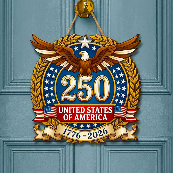 USA 250th Anniversary Wall Plaque