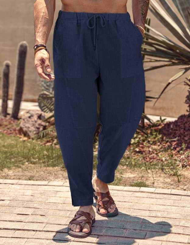 Linen Style Beach Pants