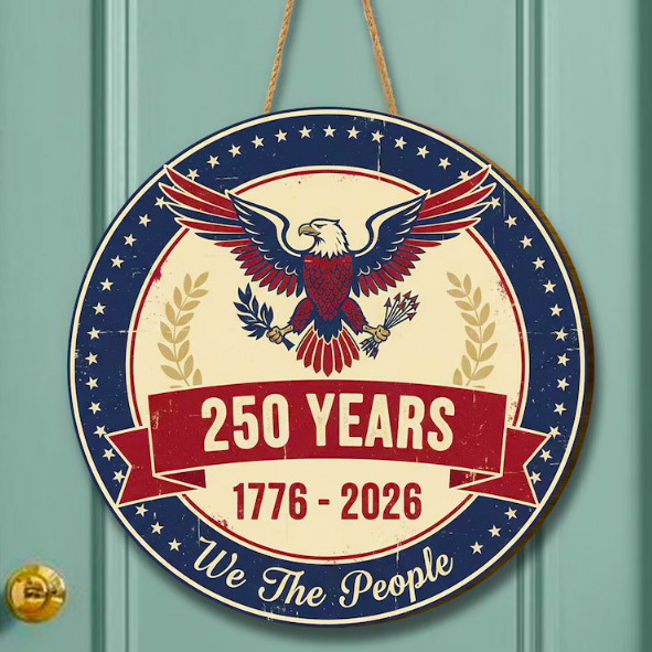 USA 250th Anniversary Wall Plaque