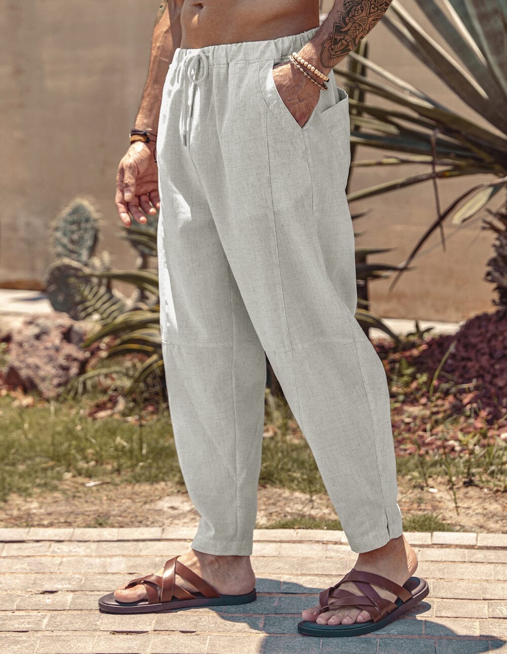 Linen Style Beach Pants