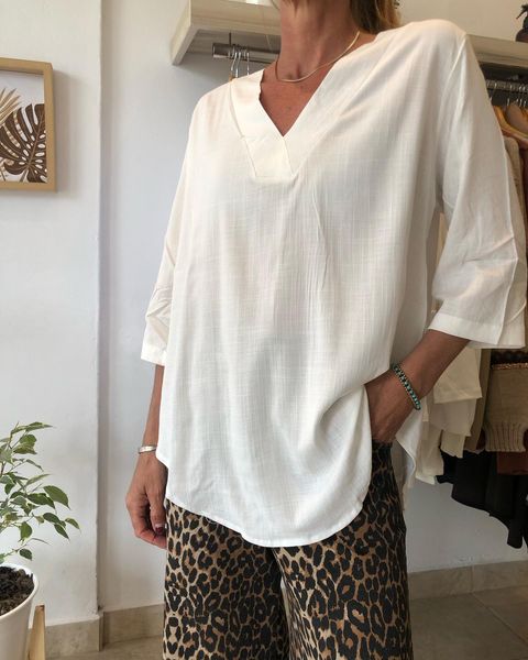 Solid Print Button Decor Long Sleeve Stylish Women Shirt