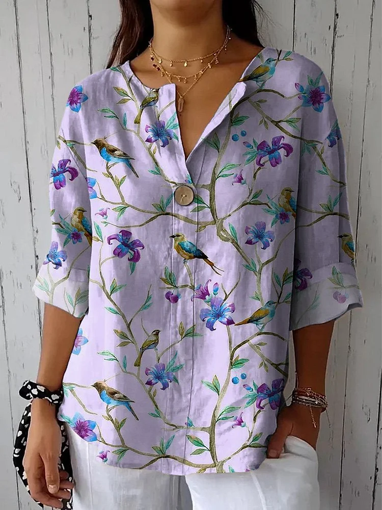 Austra™ | Elegant Floral Blouse.