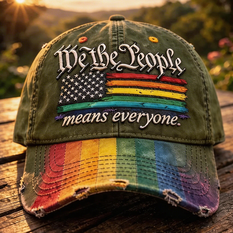 🔥Last Day 49% OFF -Rainbow Pride Month Gay Art Print Hat-GD