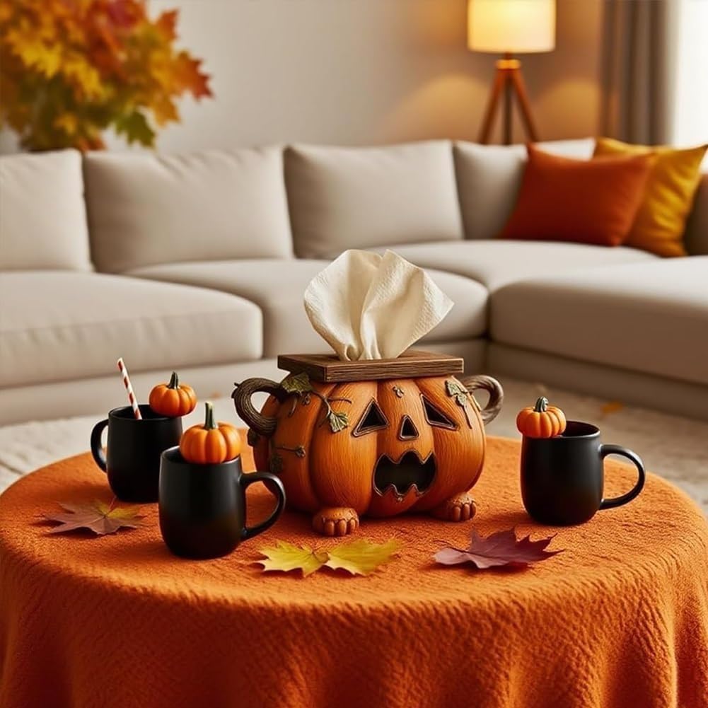 🎃Halloween Early Bird Special Sale 49% OFF - Halloween Pumpkin Tissue Box Holder