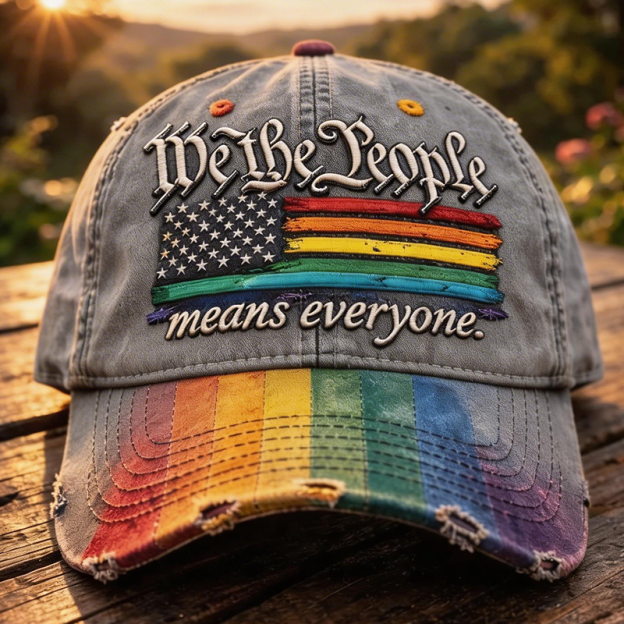 🔥Last Day 49% OFF -Rainbow Pride Month Gay Art Print Hat-GD