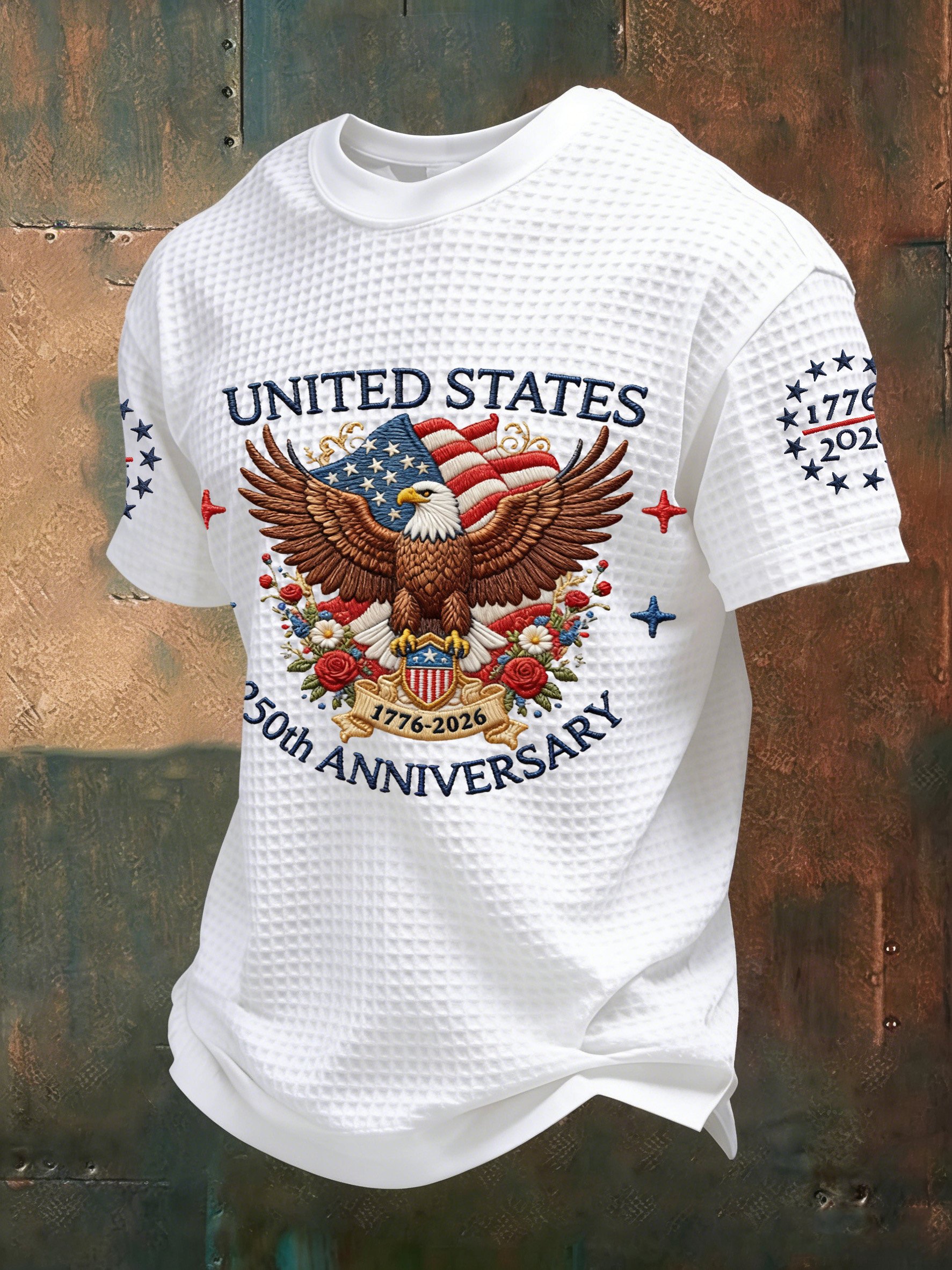 Men's American 250th Anniversary Print Casual Top