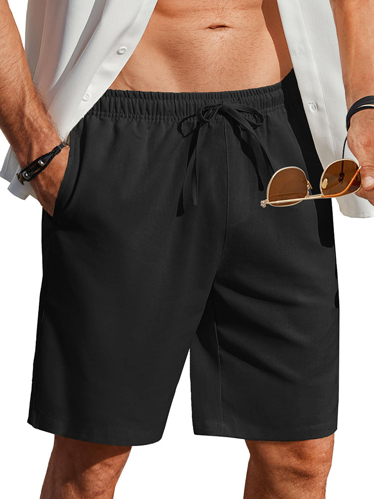 Casual Summer Linen Blend Shorts 