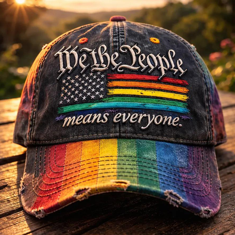 🔥Last Day 49% OFF -Rainbow Pride Month Gay Art Print Hat-GD