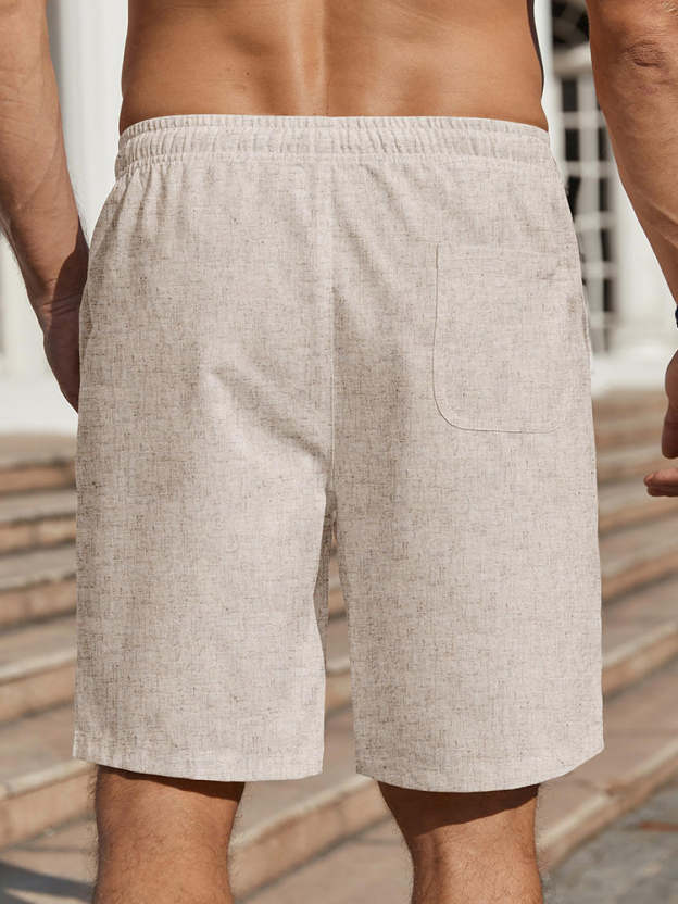 Casual Summer Linen Blend Shorts 