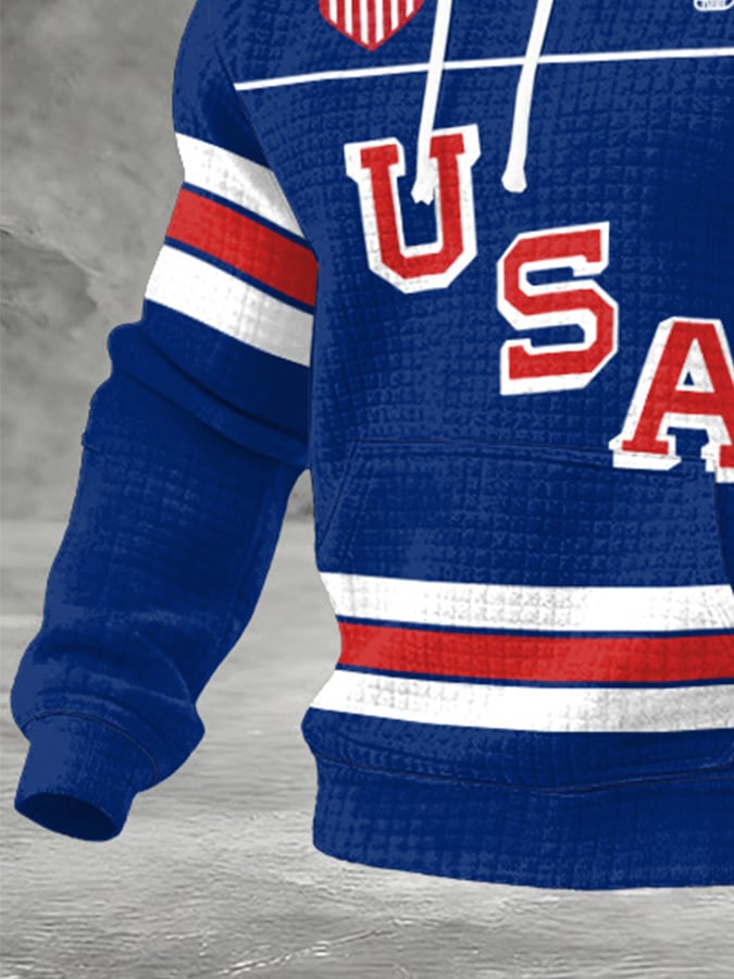 🥇Men's USA Ice Hockey Print Hoodie