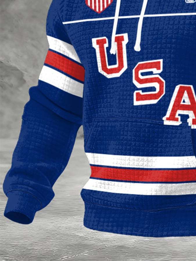 🥇Men's USA Ice Hockey Print Hoodie