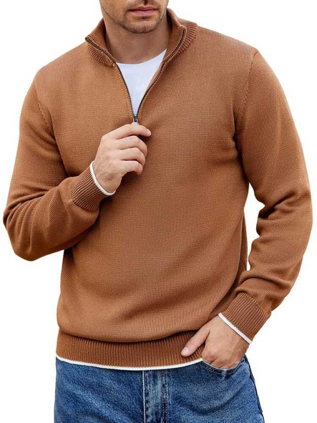 Lightweight Mock Neck Sweaters 