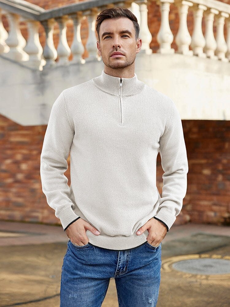 Lightweight Mock Neck Sweaters 
