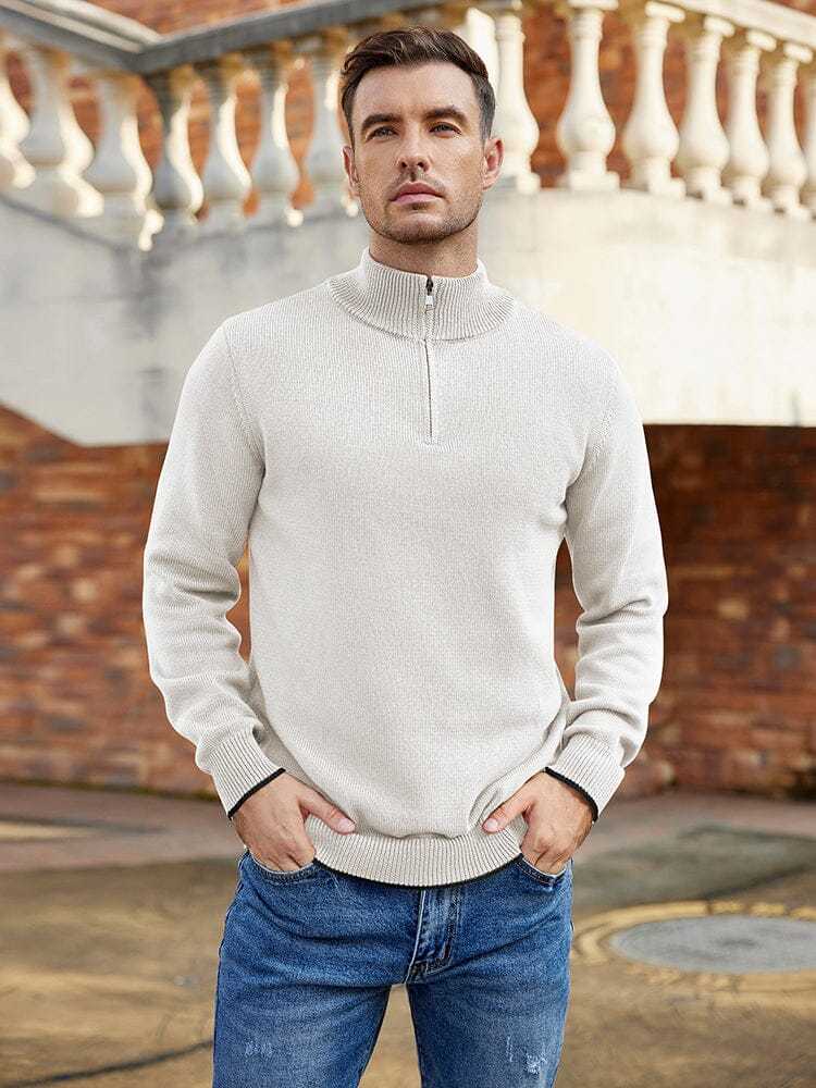 Lightweight Mock Neck Sweaters 