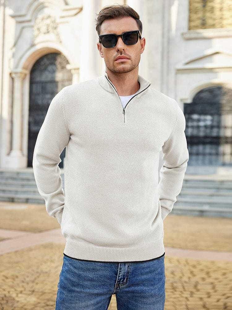 Lightweight Mock Neck Sweaters 
