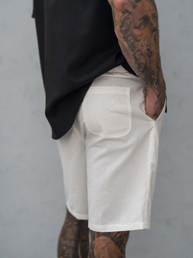 Casual Summer Linen Blend Shorts 