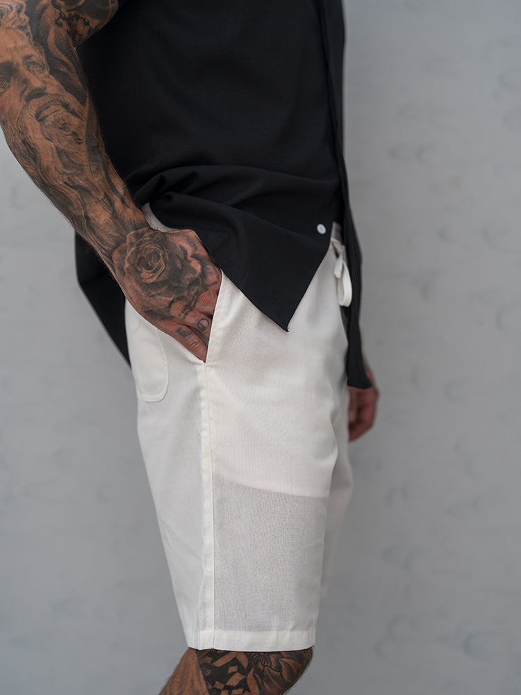 Casual Summer Linen Blend Shorts 