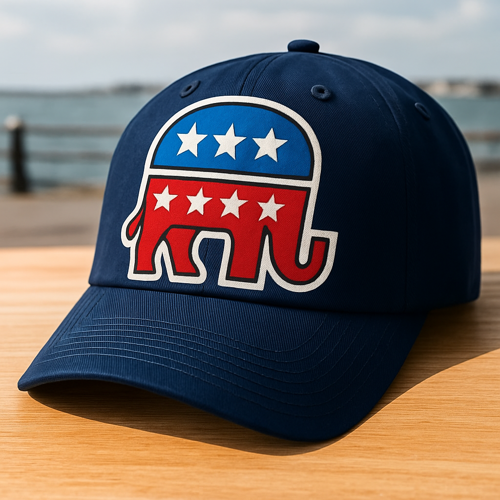 Patriotic Elephant Snapback Hat for Men & Women