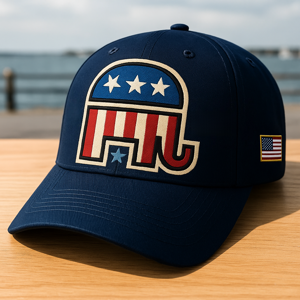 Patriotic Elephant Snapback Hat for Men & Women