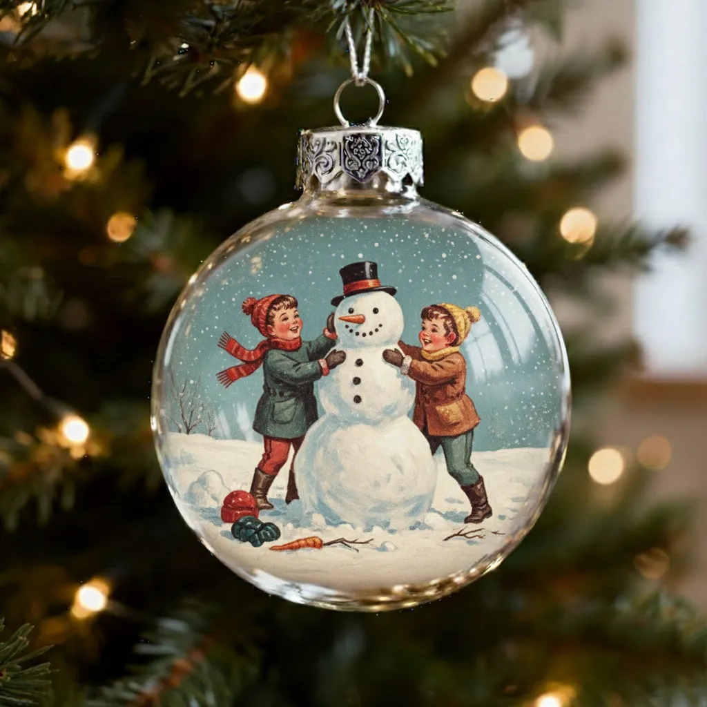 ​​🔥Last Day 49% OFF - Vintage Christmas Scene Bulb Ornaments