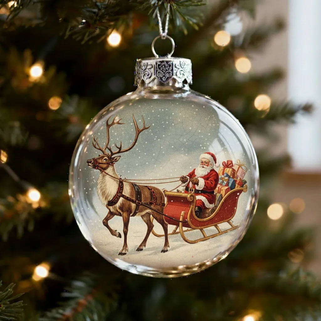 ​​🔥Last Day 49% OFF - Vintage Christmas Scene Bulb Ornaments