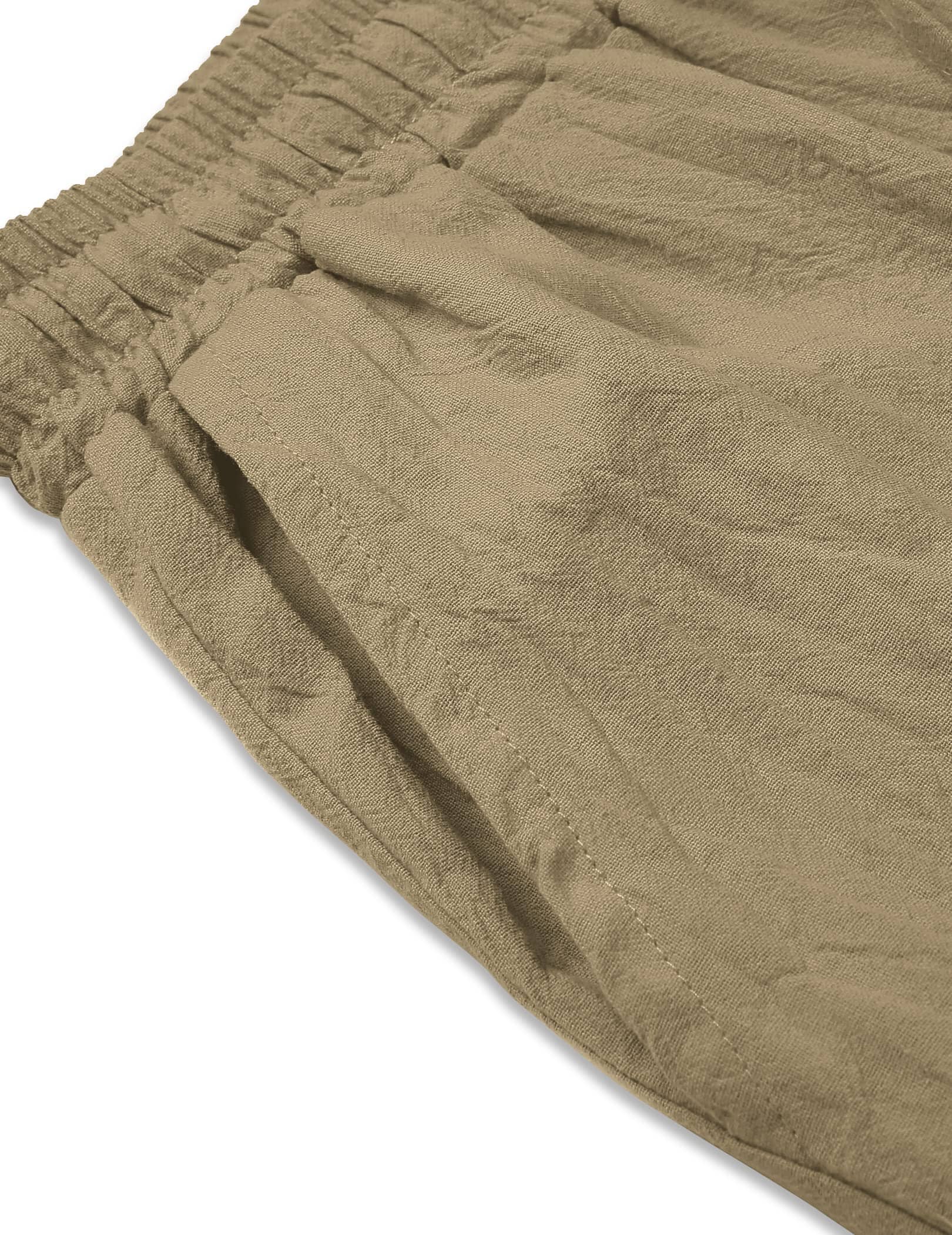 Cotton Linen Style Loose Yoga Pants