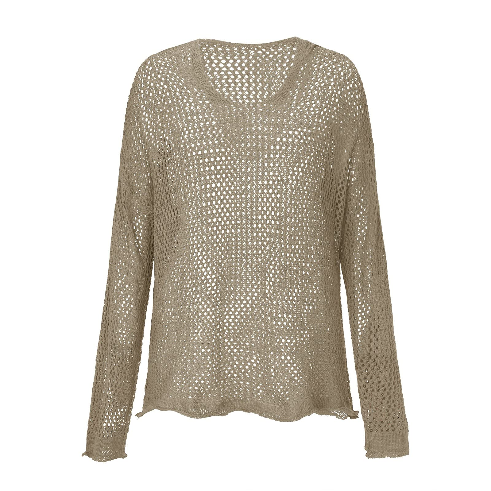 Knitted Hooded Lightweight Loose-Fit Sun-Protective Cardigan