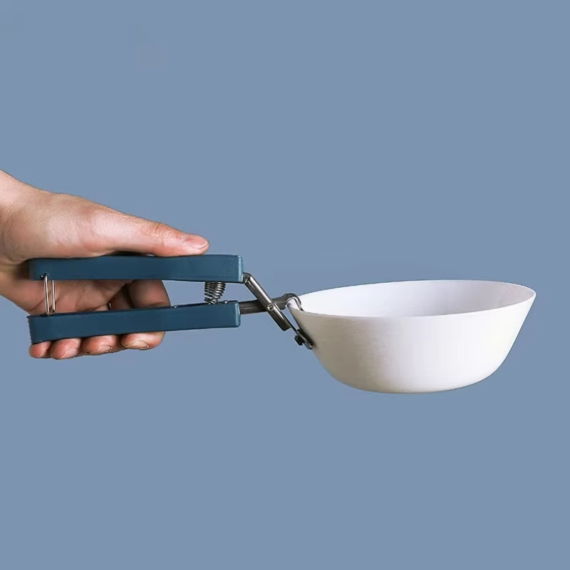  Stainless Steel Anti-scalding Clip Bowl Clamp Steamed Vegetable Tongs BBQ Clip Tray Lifter For Kitchen Convenience Cooking Tools