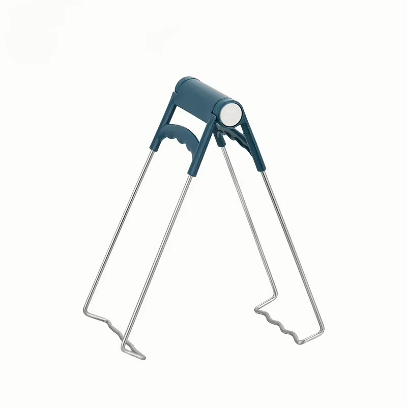  Stainless Steel Anti-scalding Clip Bowl Clamp Steamed Vegetable Tongs BBQ Clip Tray Lifter For Kitchen Convenience Cooking Tools