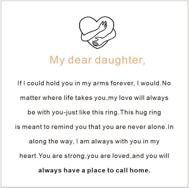 Hug Ring - To My Daughter