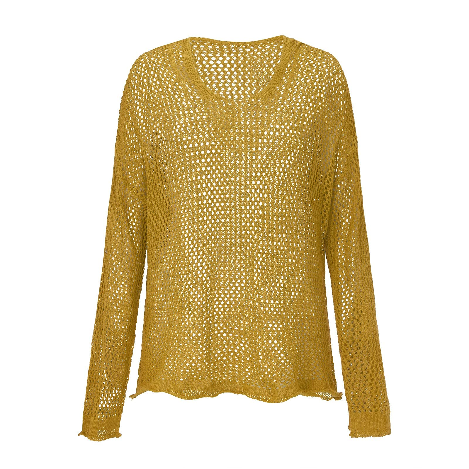 Knitted Hooded Lightweight Loose-Fit Sun-Protective Cardigan