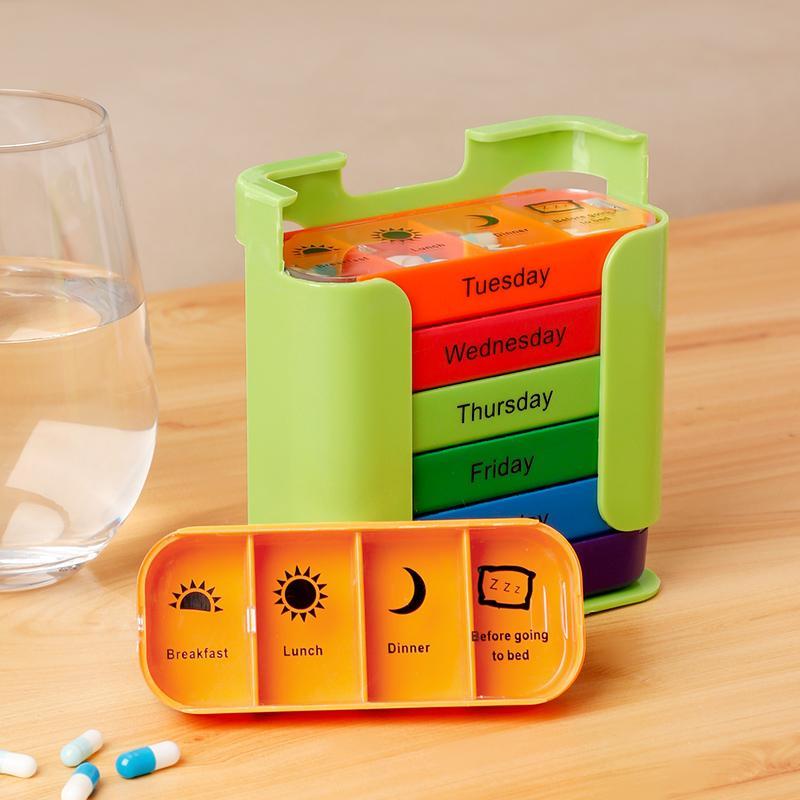 💊 Stay on Track - ✨7-Day Medication Organizer - For Effortless Health Management! 📅