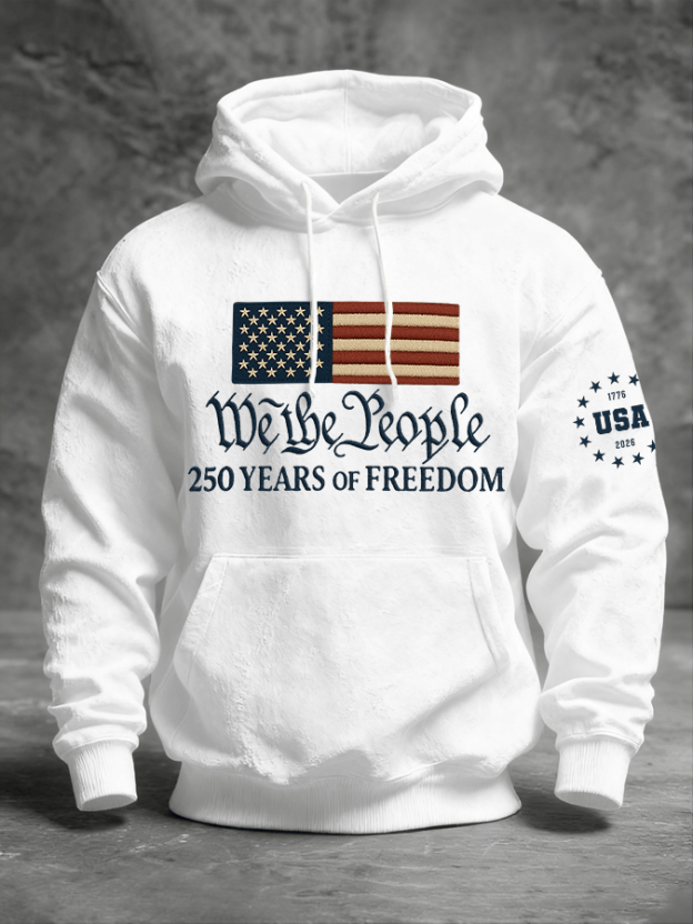 Men's Casual Long-Sleeved Hooded Sweatshirt