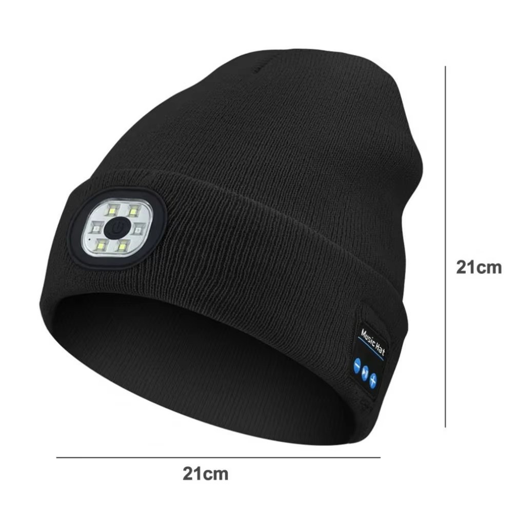 Winter 2025 Best Seller — Bluetooth Beanie with LED Headlight & Removable Speakers