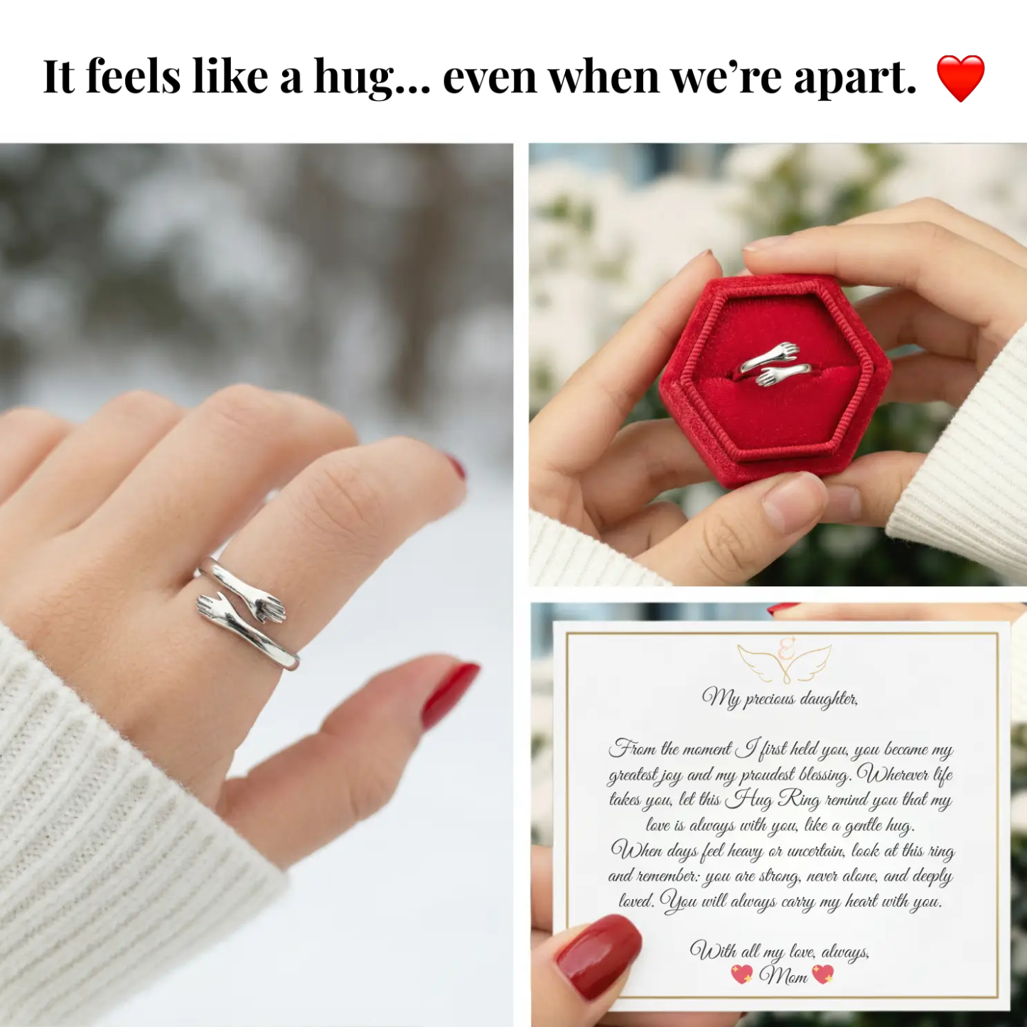 Hug Ring - To My Daughter