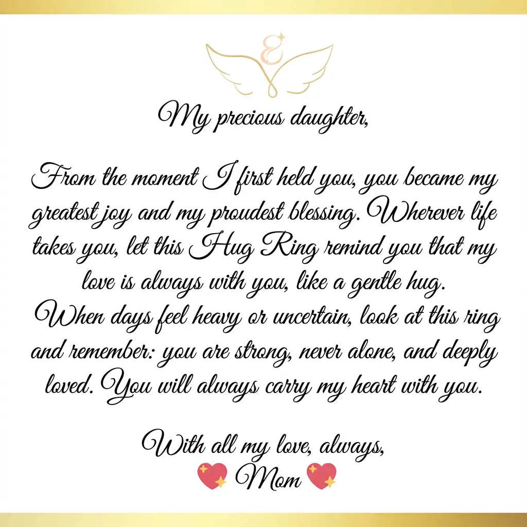 Hug Ring - To My Daughter