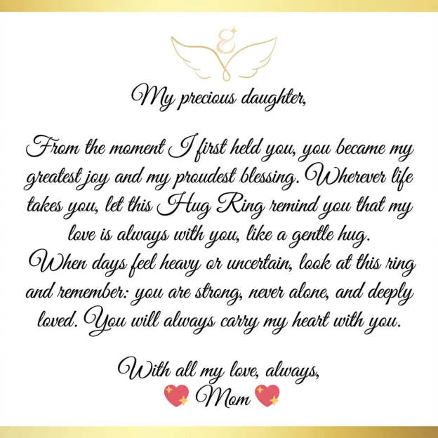 Hug Ring - To My Daughter