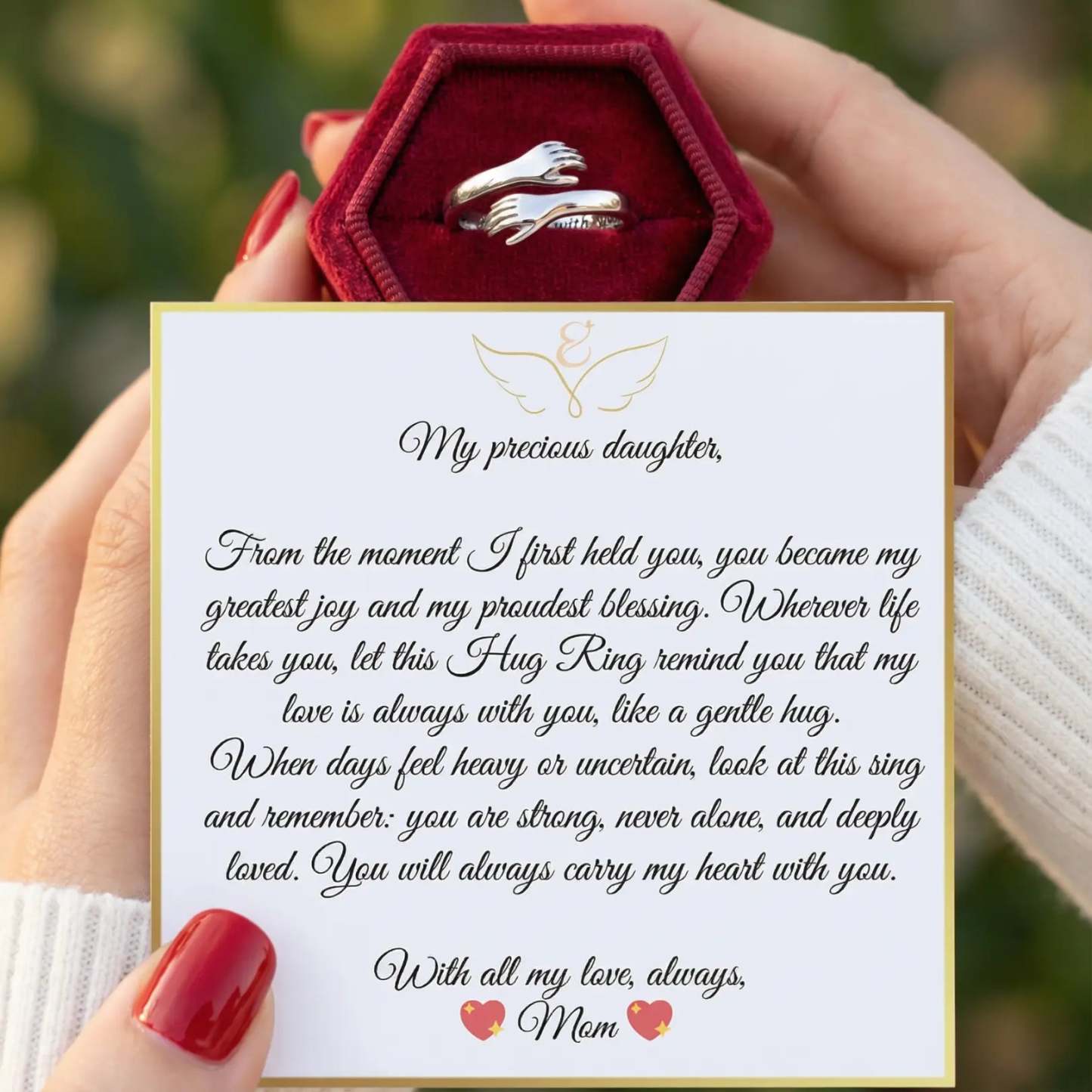 Hug Ring - To My Daughter