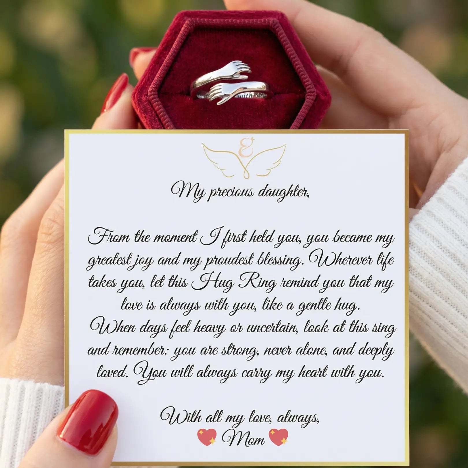 Hug Ring - To My Daughter