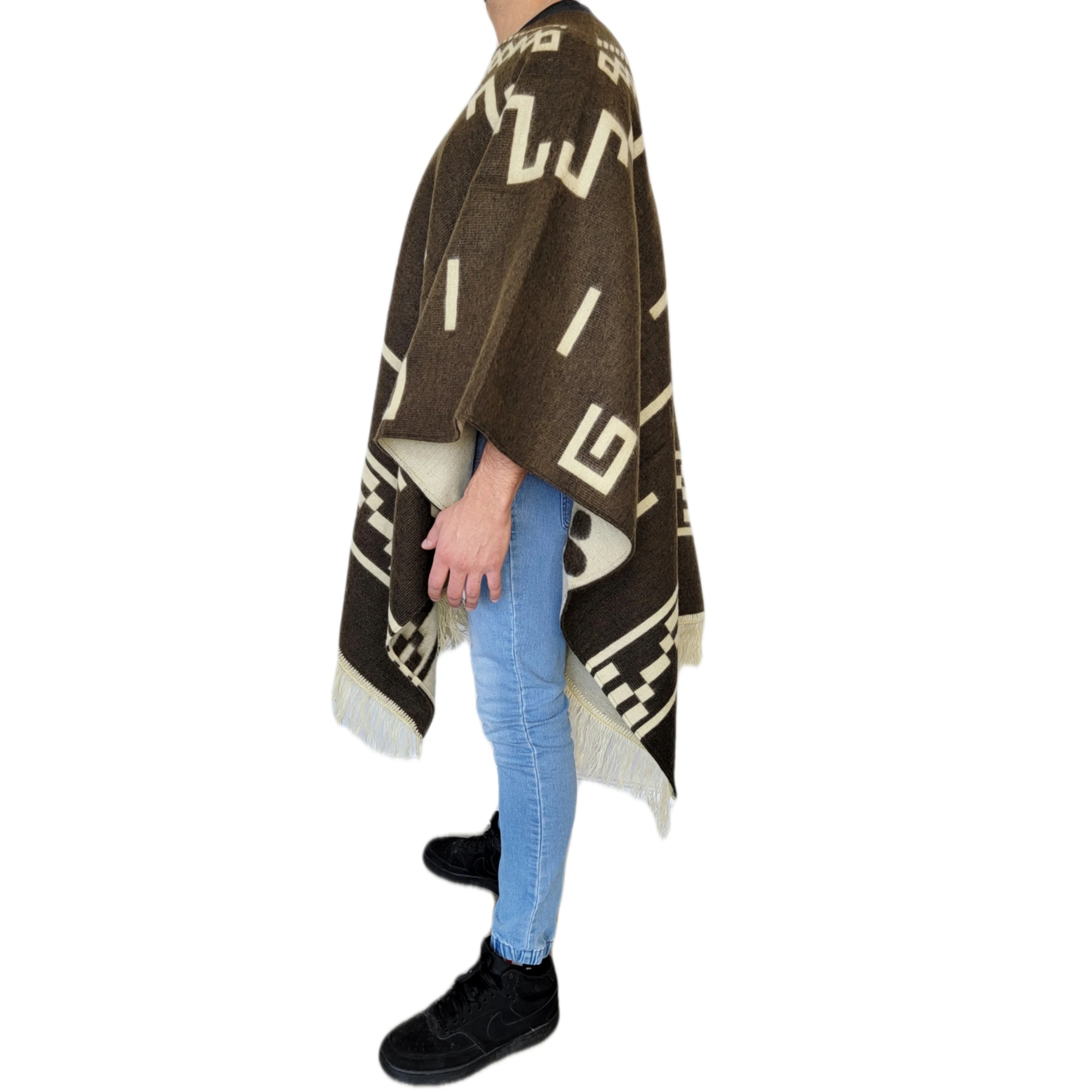 Men Can’t Get Enough of This Cozy Wool Poncho