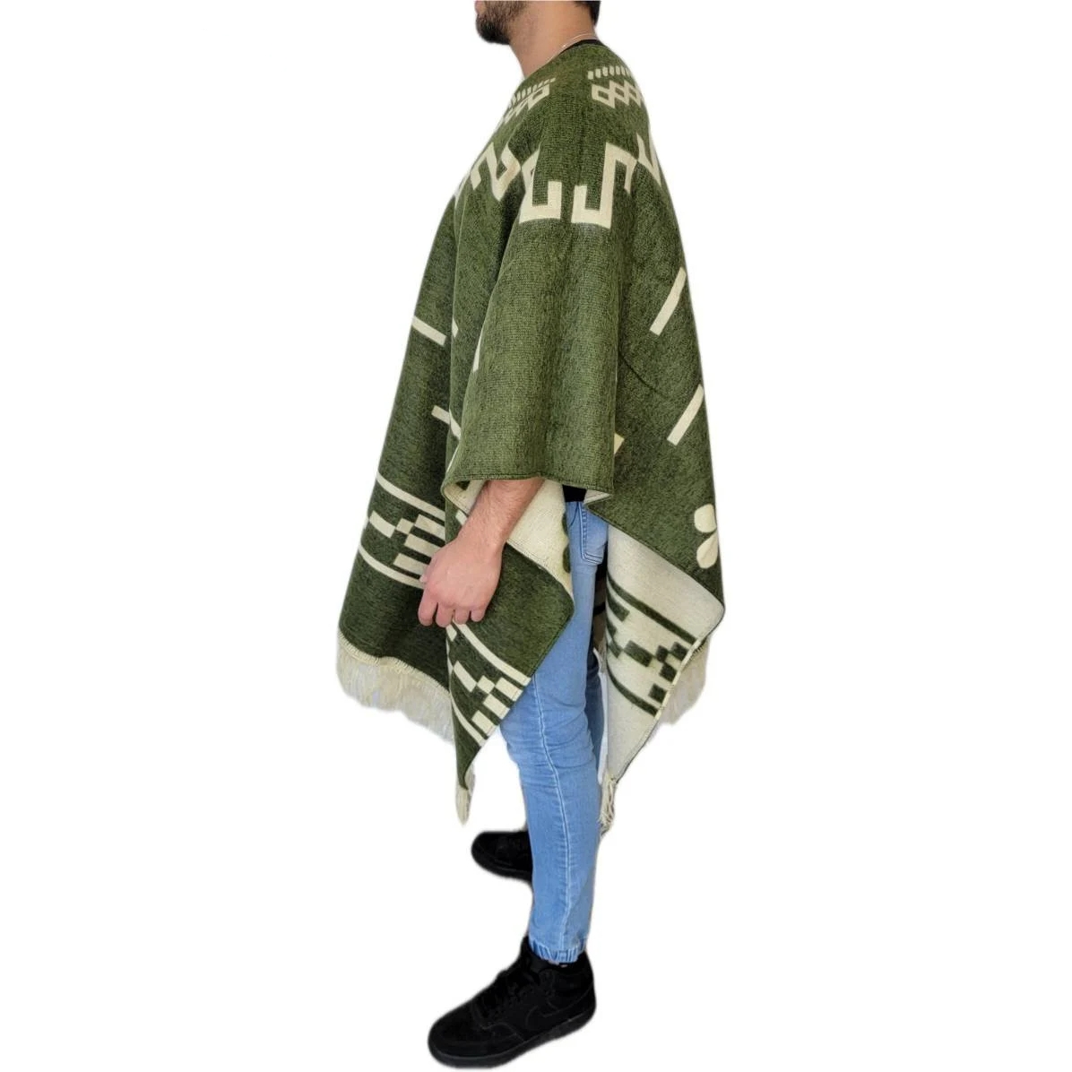 Men Can’t Get Enough of This Cozy Wool Poncho
