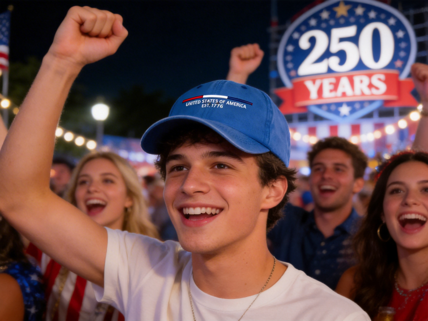 Celebrate 250 Years of American Freedom /🇺🇸 Limited Edition Patriotic Vintage Cap