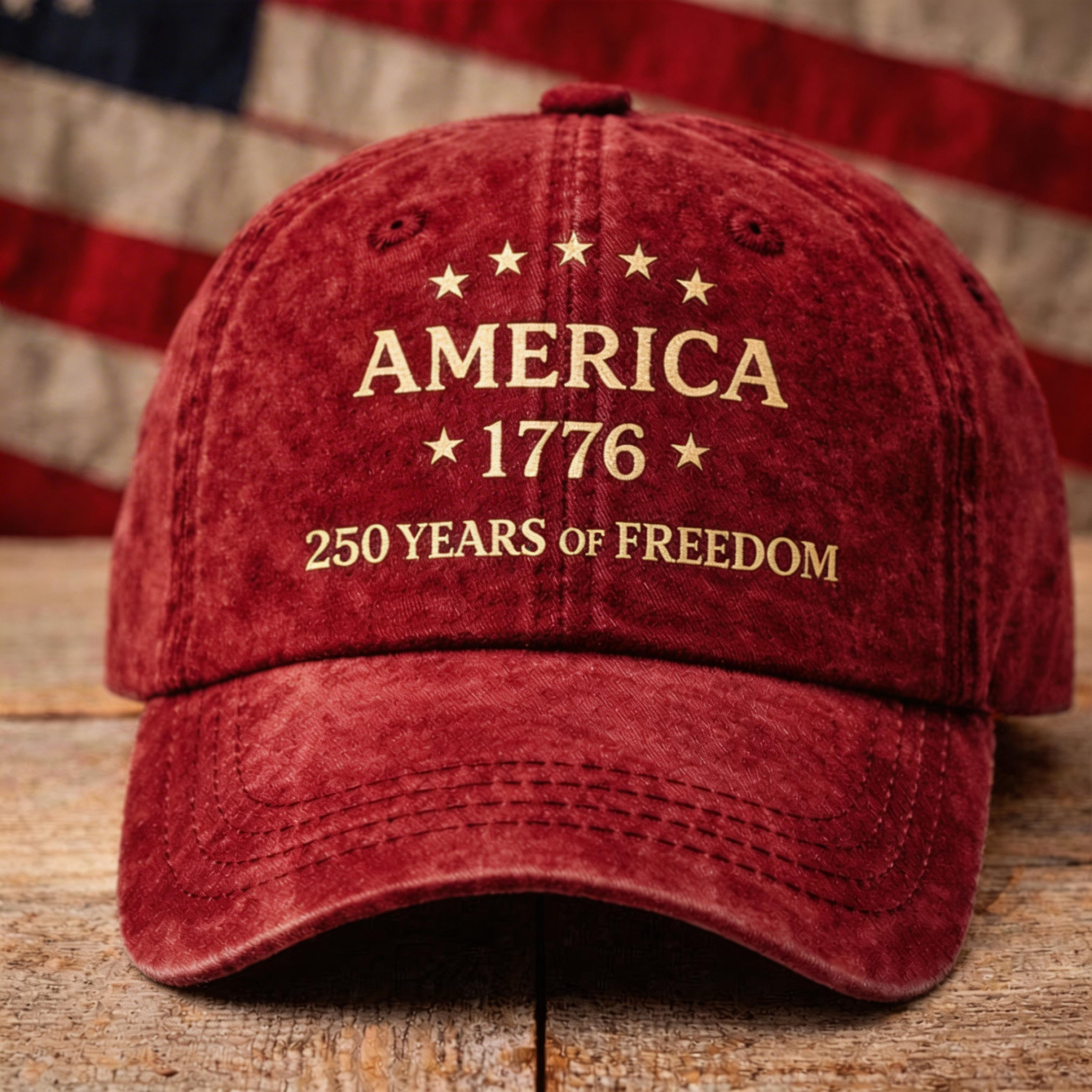 🇺🇸 America 1776 Patriotic Cap  Celebrate 250 Years of Freedom