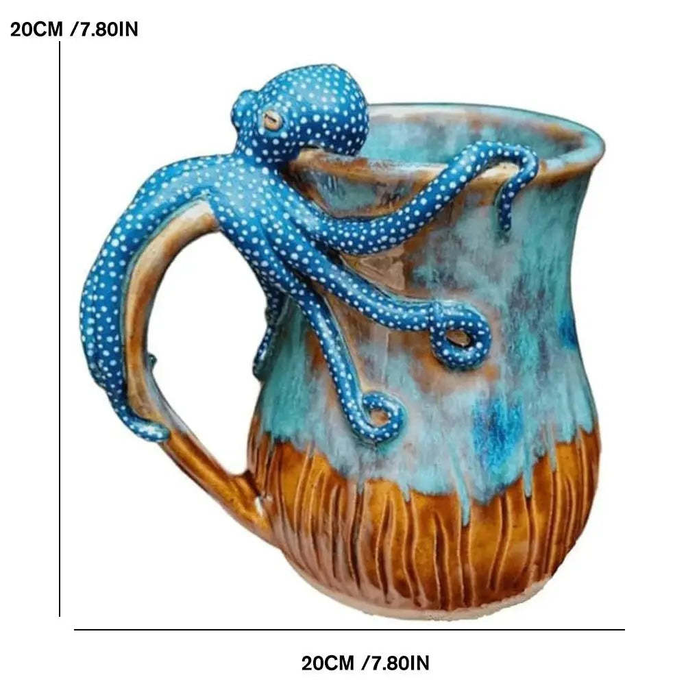 🐙Handmade Octopus Mug