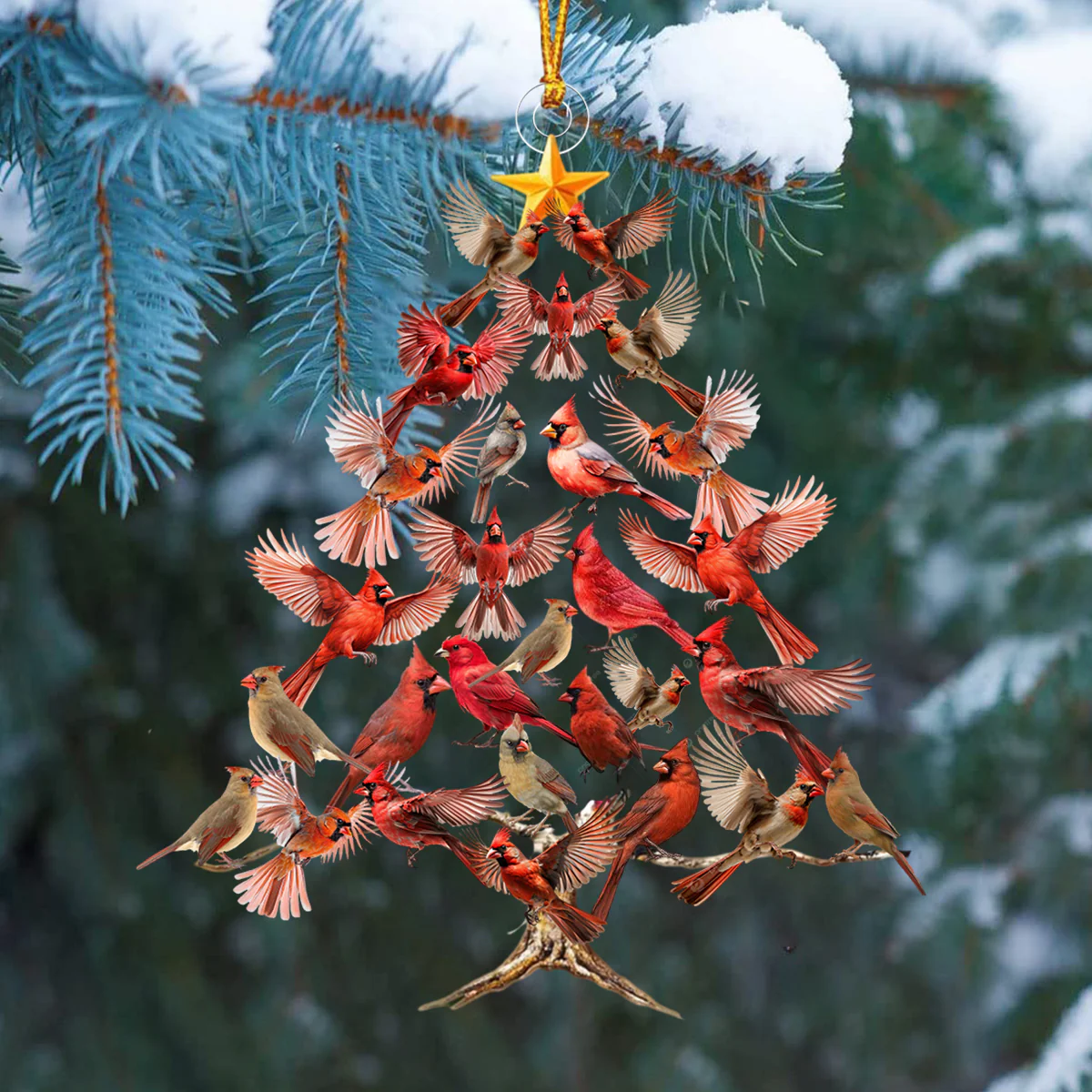Cardinal Hanging Ornament