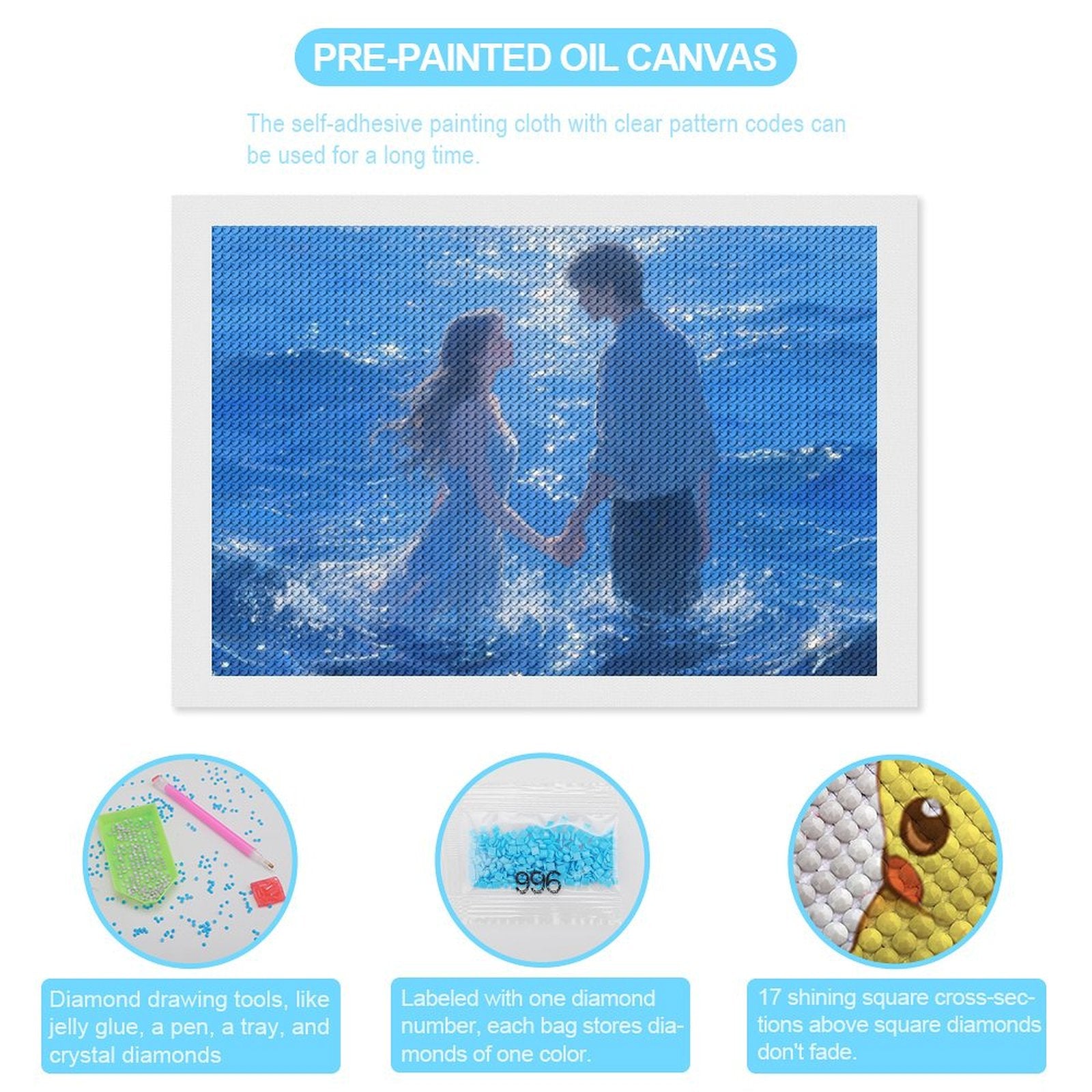 Personalized Picture Diamond Art Horizontal Unframed Customized Decoration-larkway tradelink