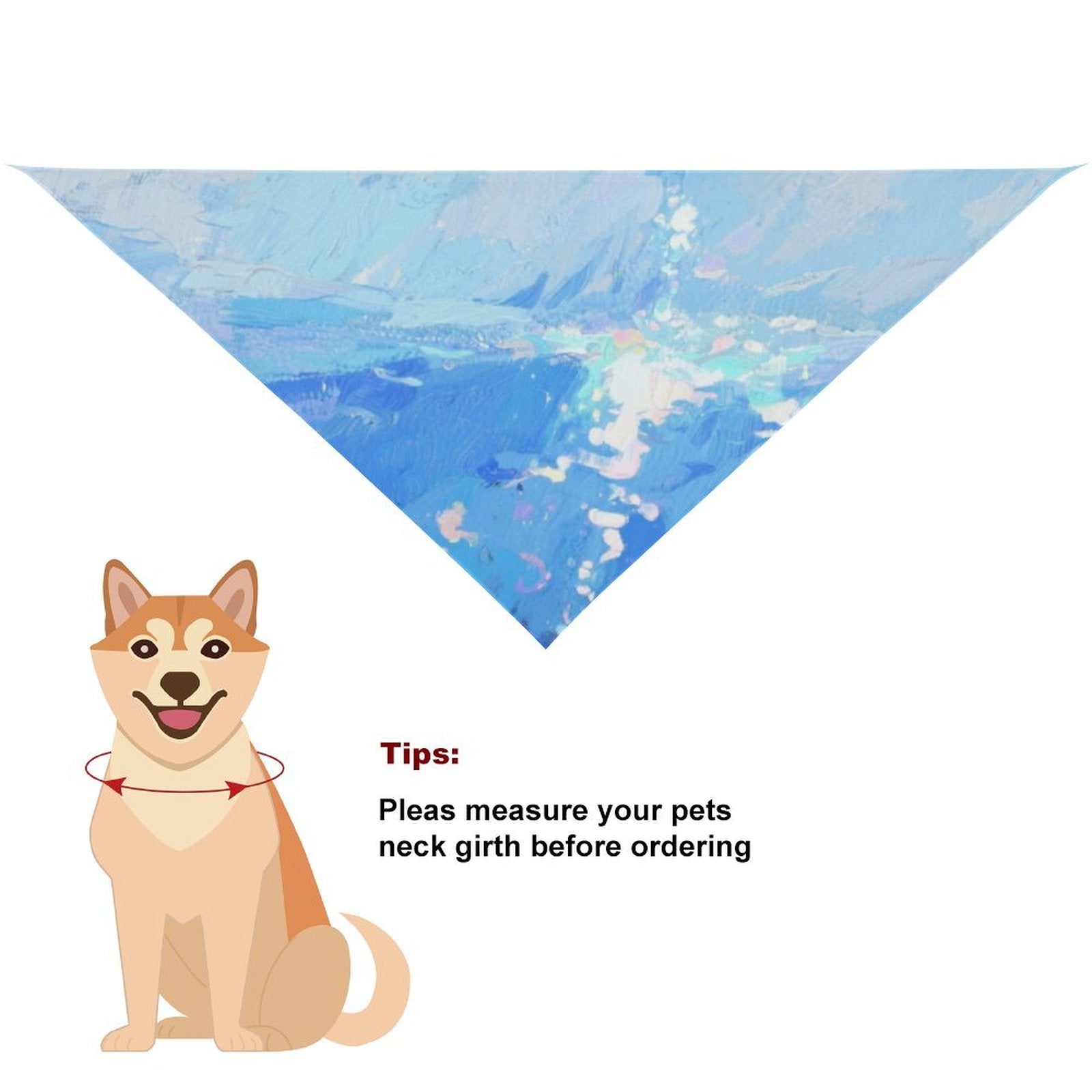 Personalized Picture Dog Scarf Custom Pet Scarf Durable Fade Resistant-larkway tradelink